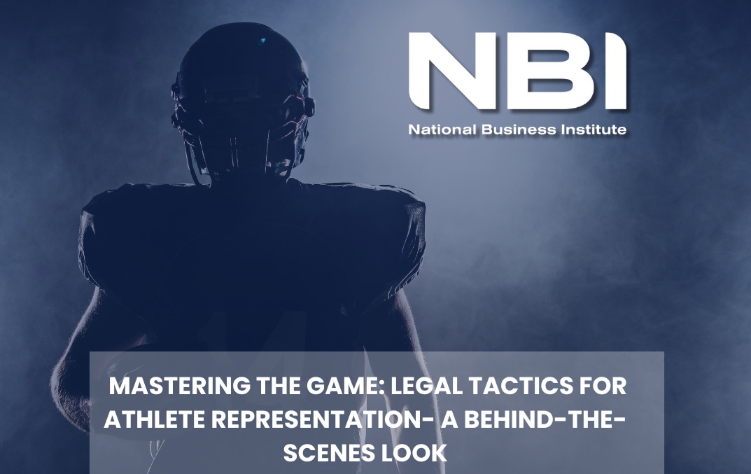 Mastering the Game: Legal Tactics for Athlete Representation - A Behind-the-Scenes Look